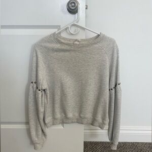 Vici: Women’s sweatshirt with stud sleeve detail